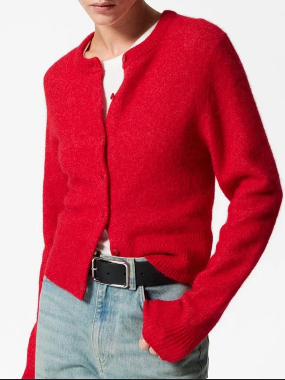 & Other Stories Alpaca Wool Blend Cardigan - Picture 2 of 16
